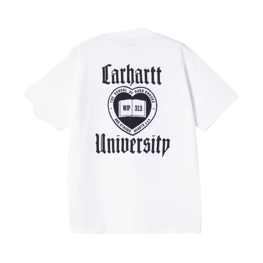 Carhartt WIP S/S Schooling Organic Cotton T-Shirt - White