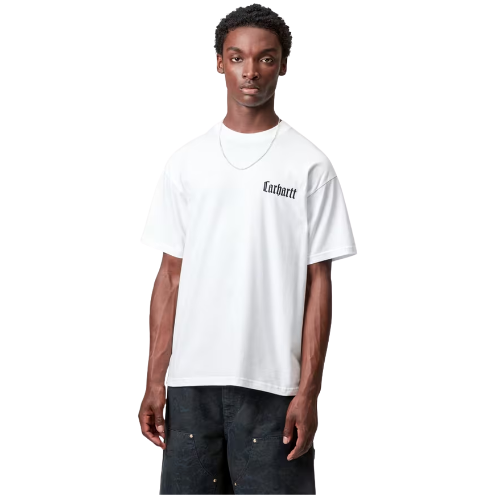 Carhartt WIP S/S Schooling Organic Cotton T-Shirt - White