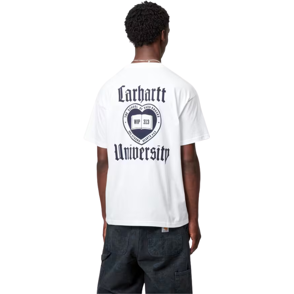 Carhartt WIP S/S Schooling Organic Cotton T-Shirt - White