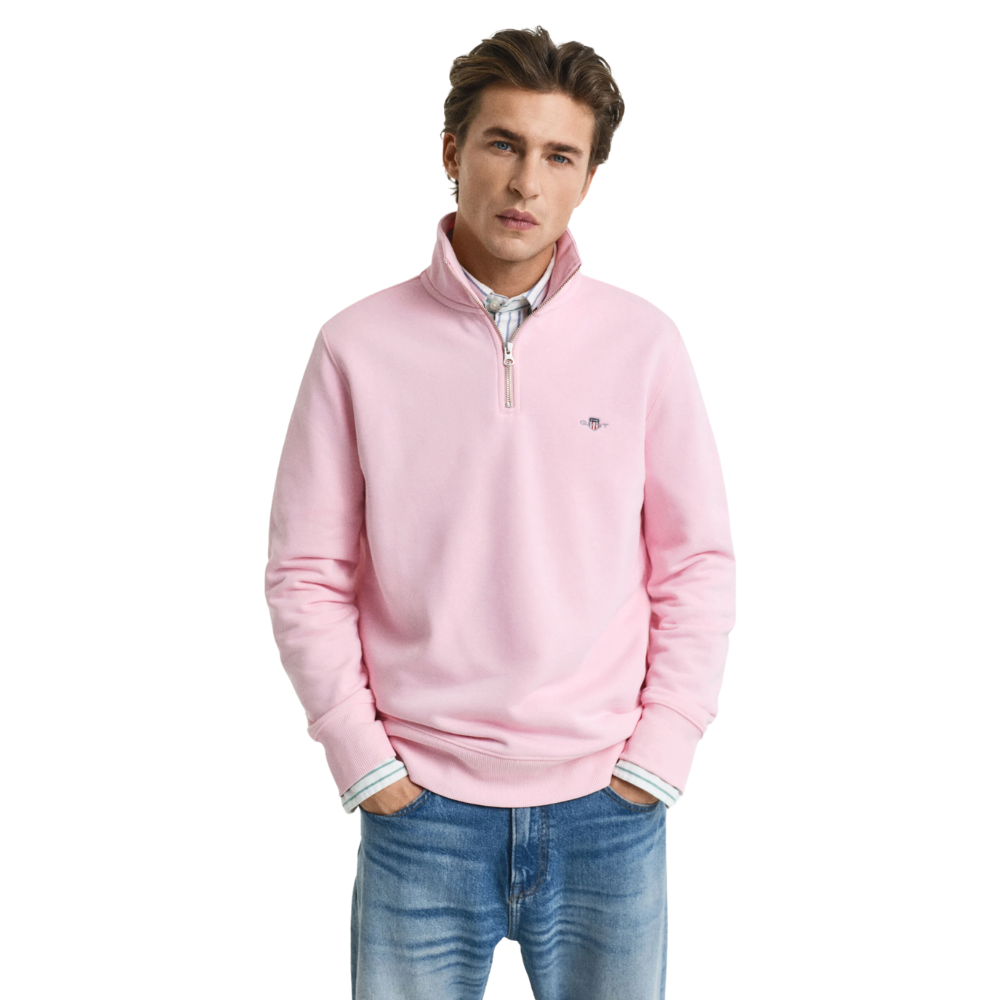 Reg Shield Half Zip Sweat - California Pink