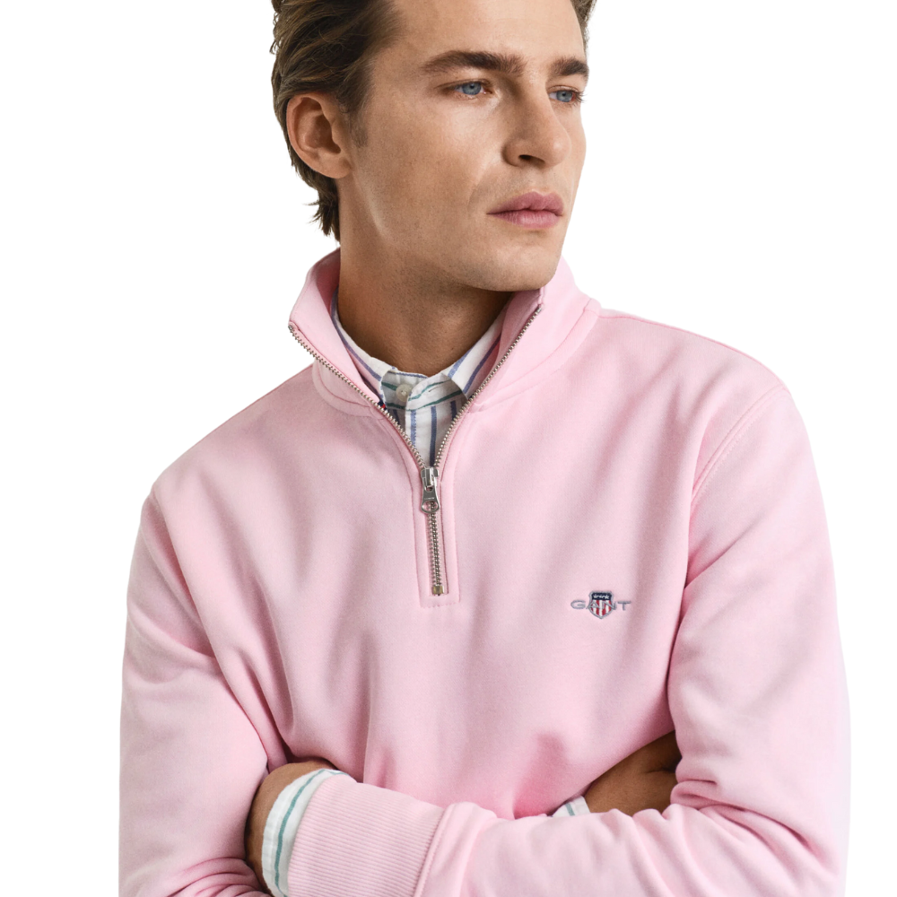 Reg Shield Half Zip Sweat - California Pink