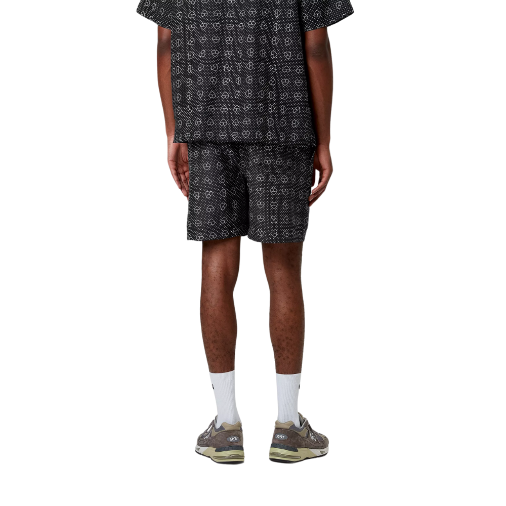 Slater Swim Shorts - Furoshiki Print Black