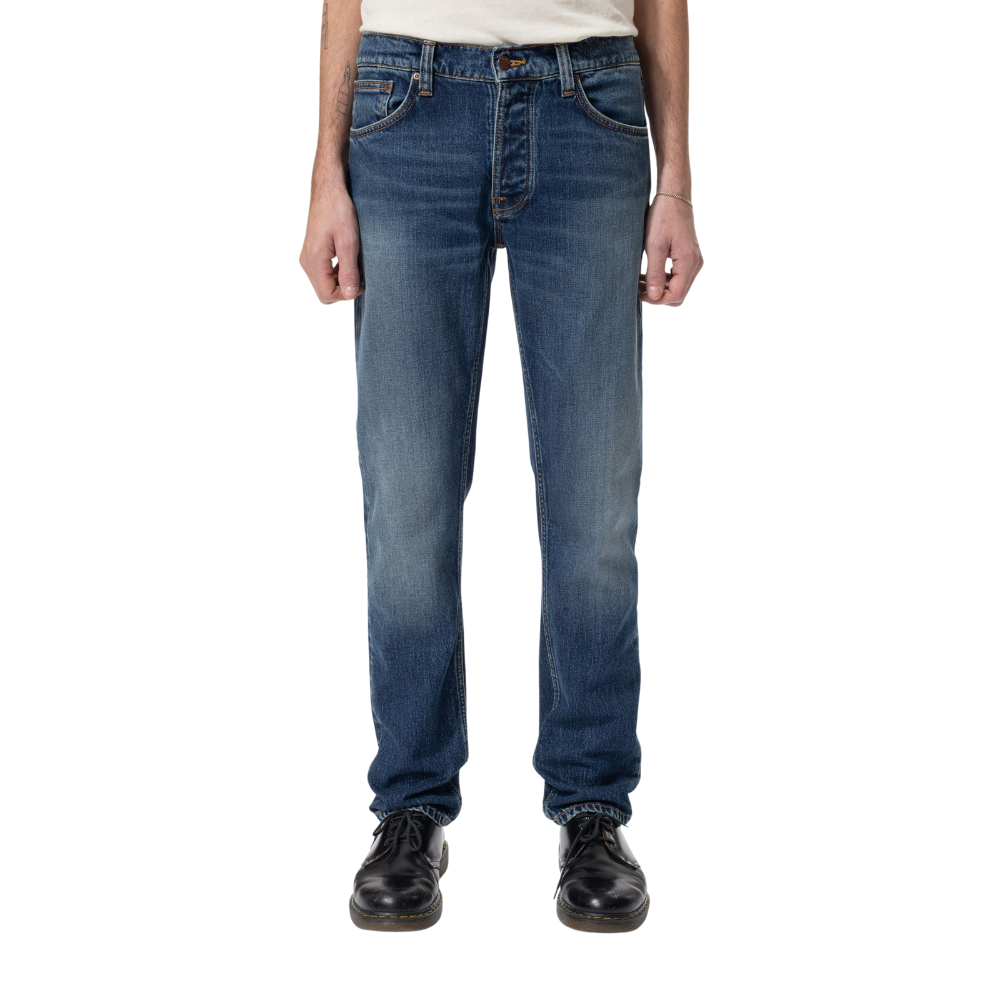 Nudie Jeans Solid Ollie - Wild Blue