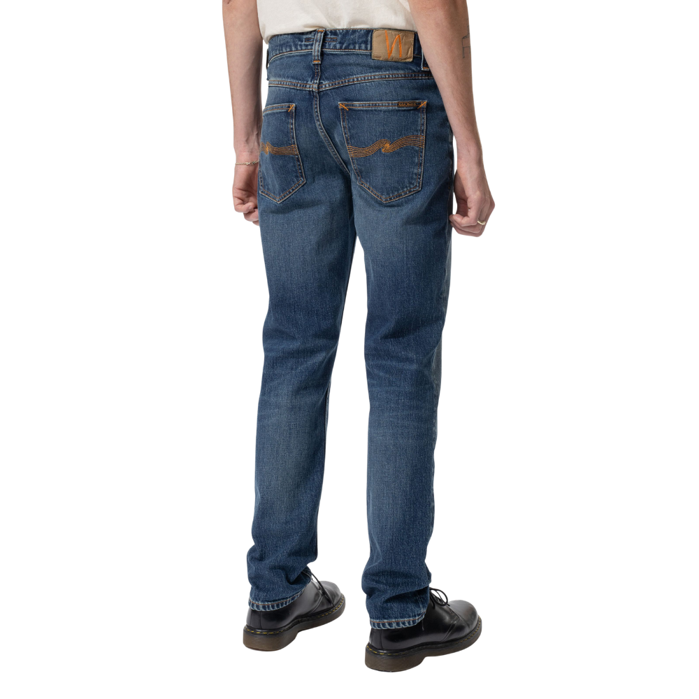 Nudie Jeans Solid Ollie - Wild Blue