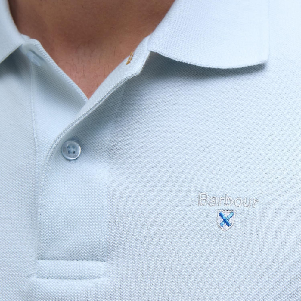 Barbour Original Sports Tailored Polo Shirt - Bleached Blue