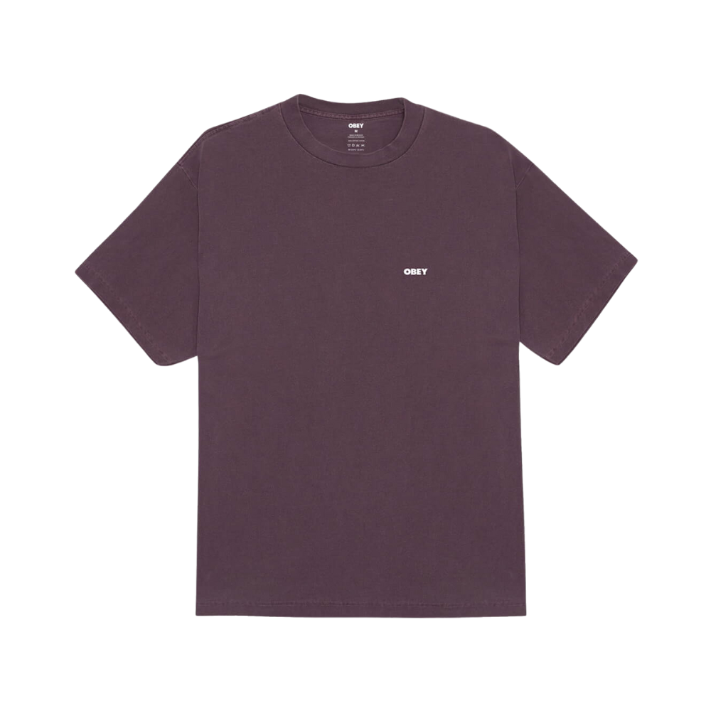 Obey Bold Star T-Shirt - Pigment Plum