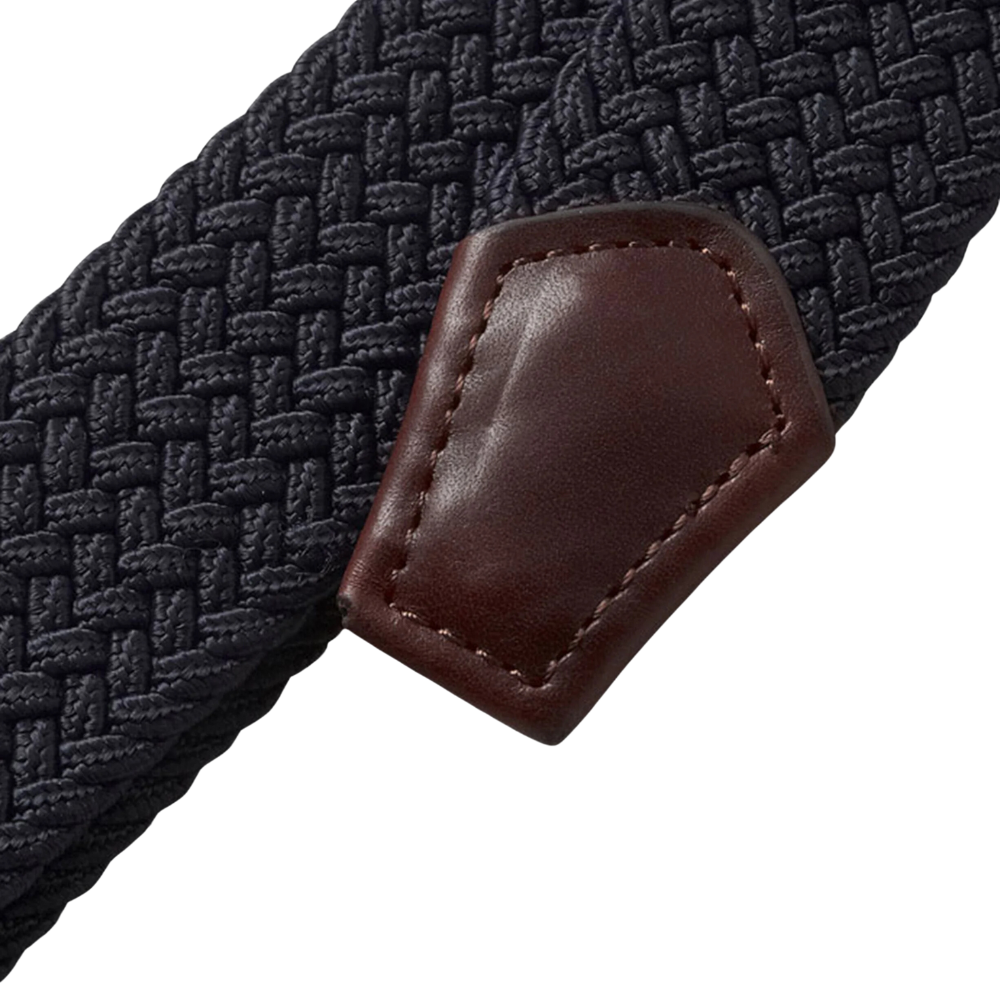 Barbour Stretch Webbing Leather Belt