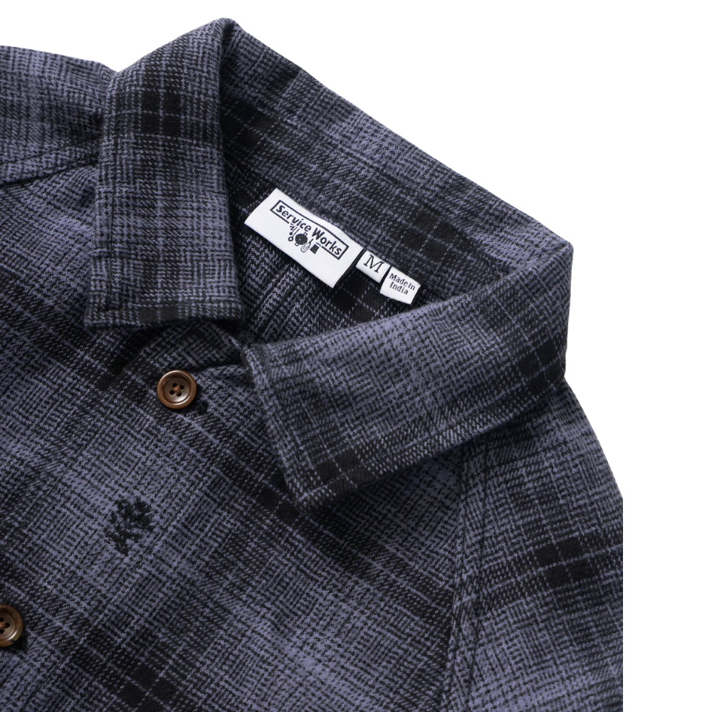 Service Works Thistle Plaid FOH Jacket - Black