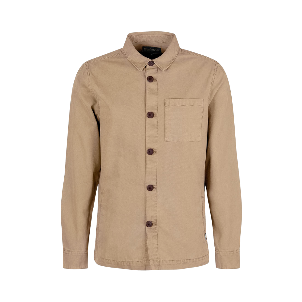 Barbour Washed Overshirt - Washed Stone
