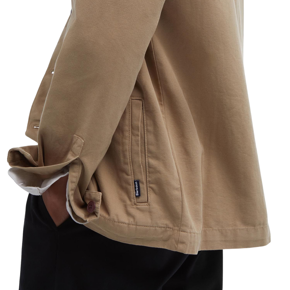 Barbour Washed Overshirt - Washed Stone