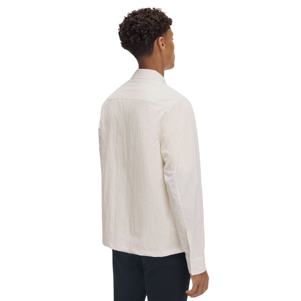 Fred Perry Zip Through Overshirt - Light Ecru