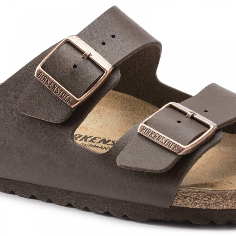Birkenstock Mens Arizona Birko-Flor Sandal - Dark Brown