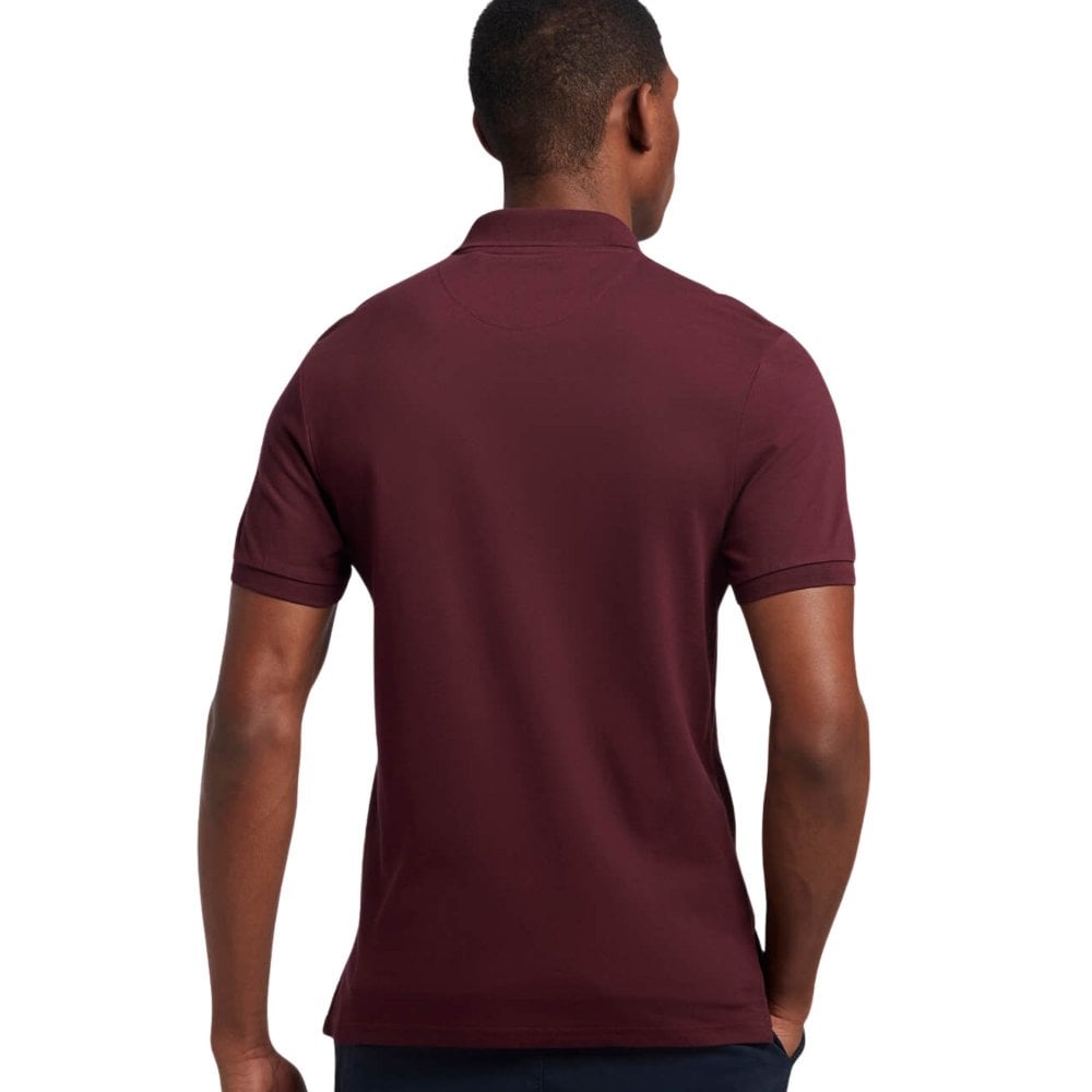 Lyle & Scott Plain Polo Shirt - Burgundy