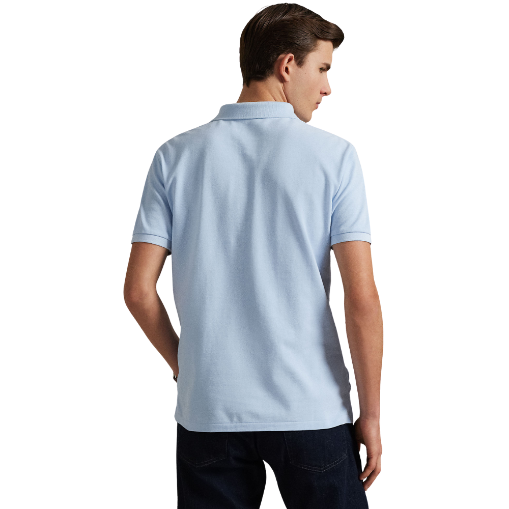 Ralph Lauren Custom Slim Mesh SS Polo - Southport Blue