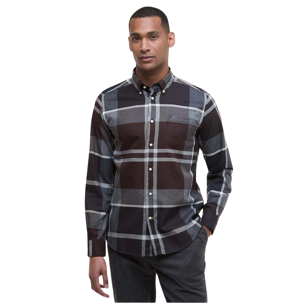 Barbour Dunoon Tailored Tartan Shirt - Midnight Oak