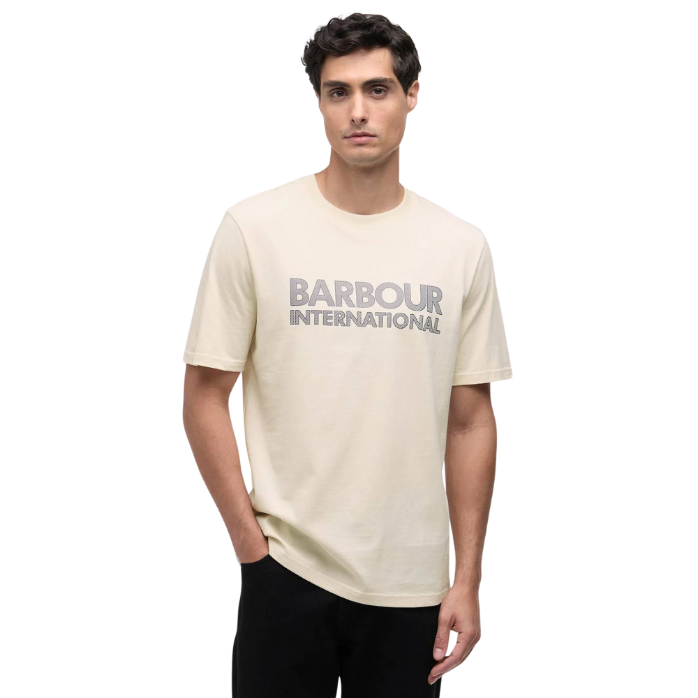Barbour International Essential T-Shirt - Calico White