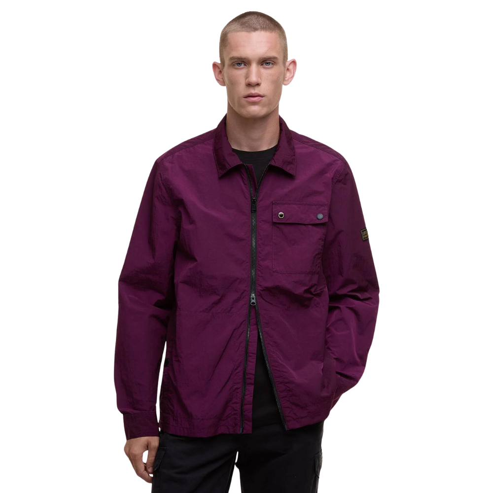 Barbour International Inline Overshirt - Potent Merlot