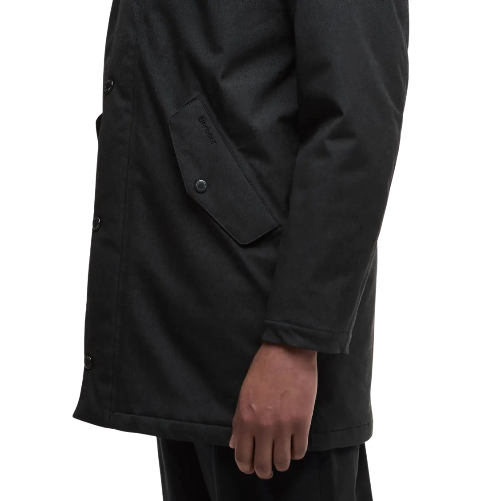 Barbour Winter Powell Waterproof Jacket - Black