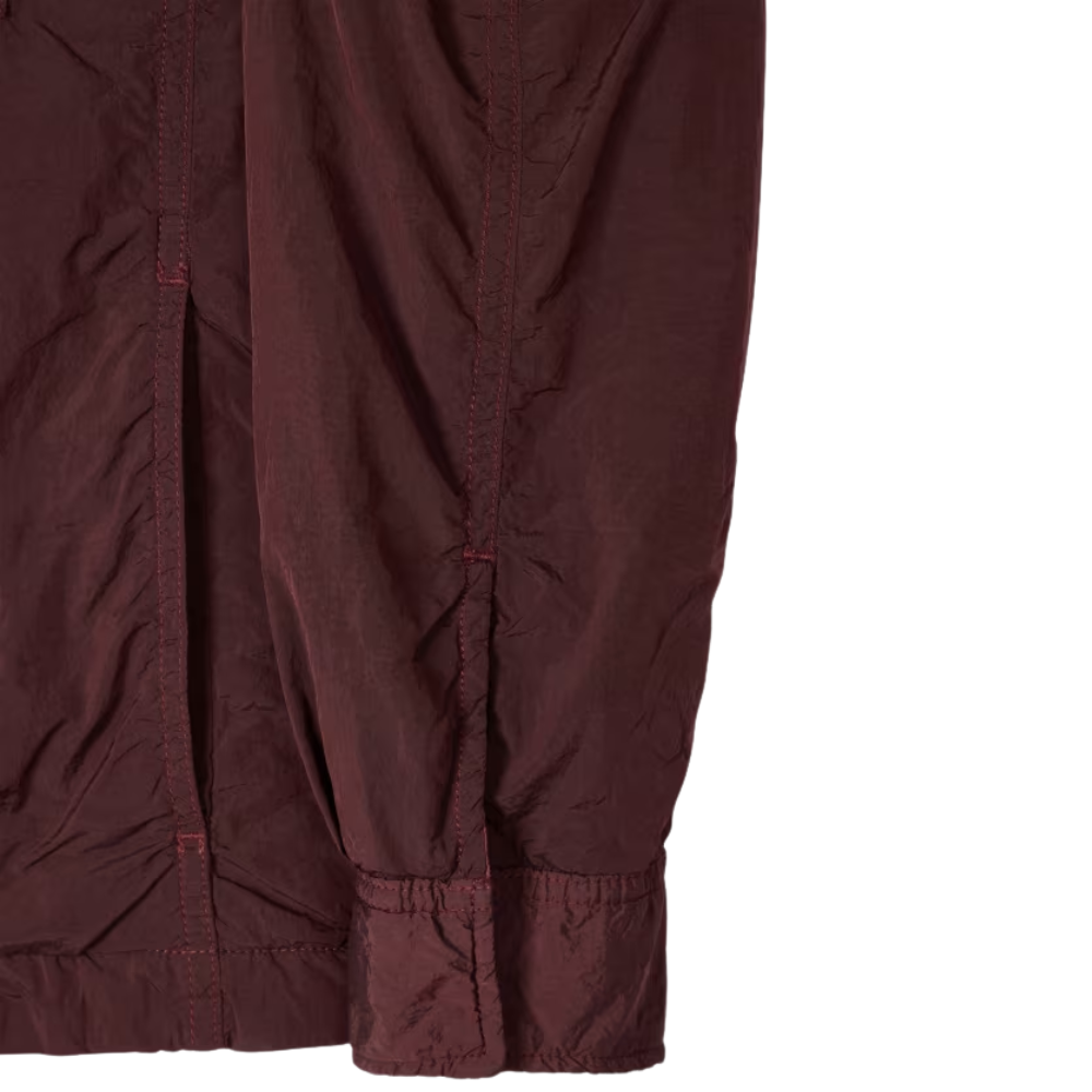 Paul Smith Garment Dyed Recycled Nylon Overshirt - Burgundy