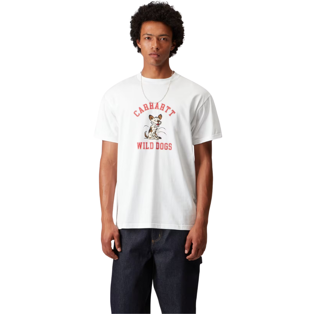Carhartt WIP S/S Wild Dog Cotton T-Shirt - White