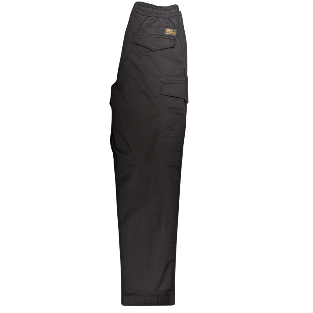 Elastic Waist Tapered Cargo Pant