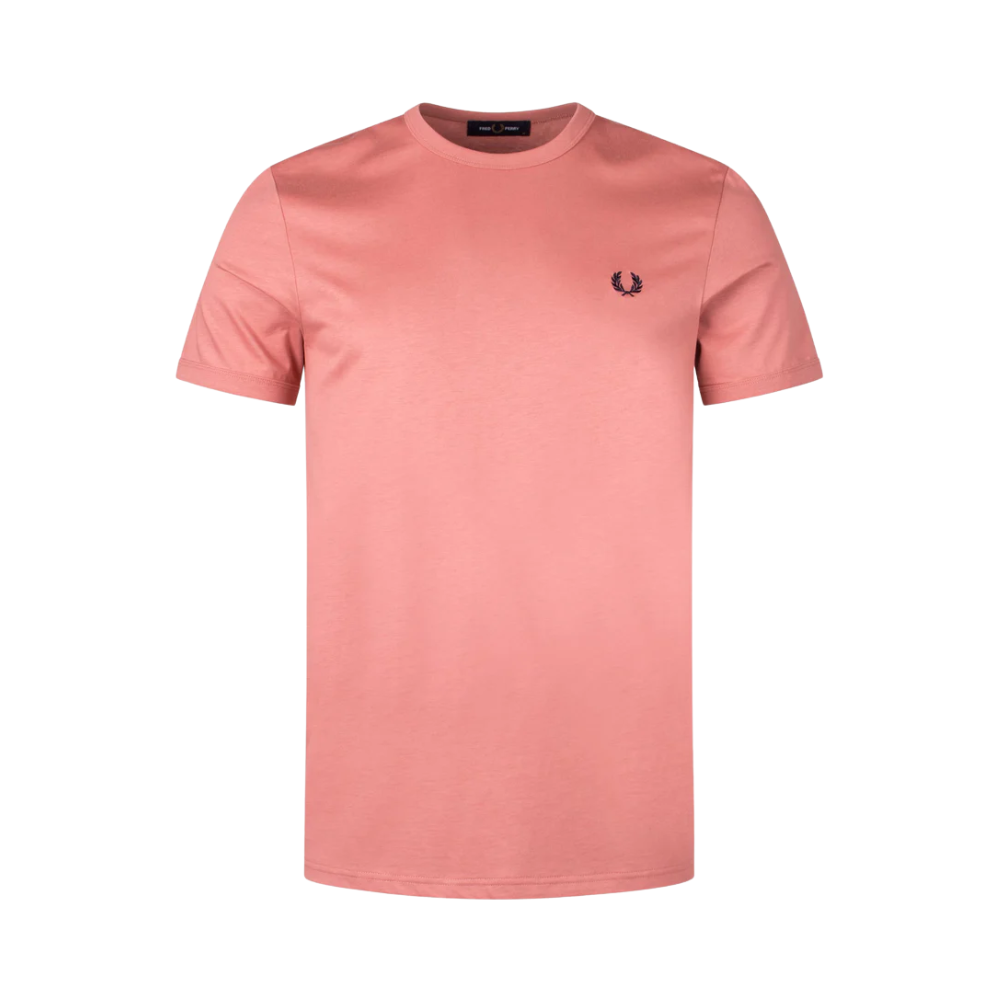 Fred Perry Ringer T-Shirt - Putty Pink
