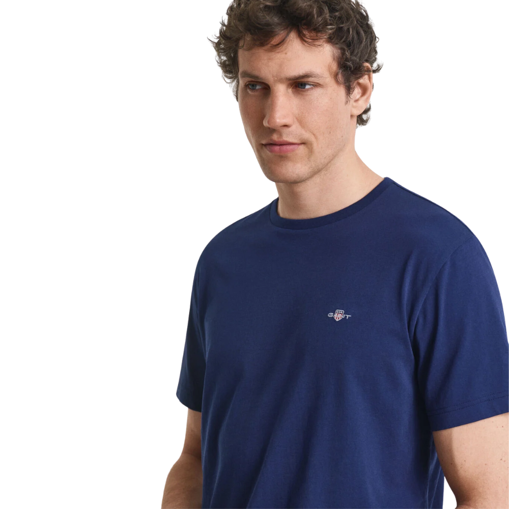 GANT Reg Shield SS T-Shirt - Persian Blue