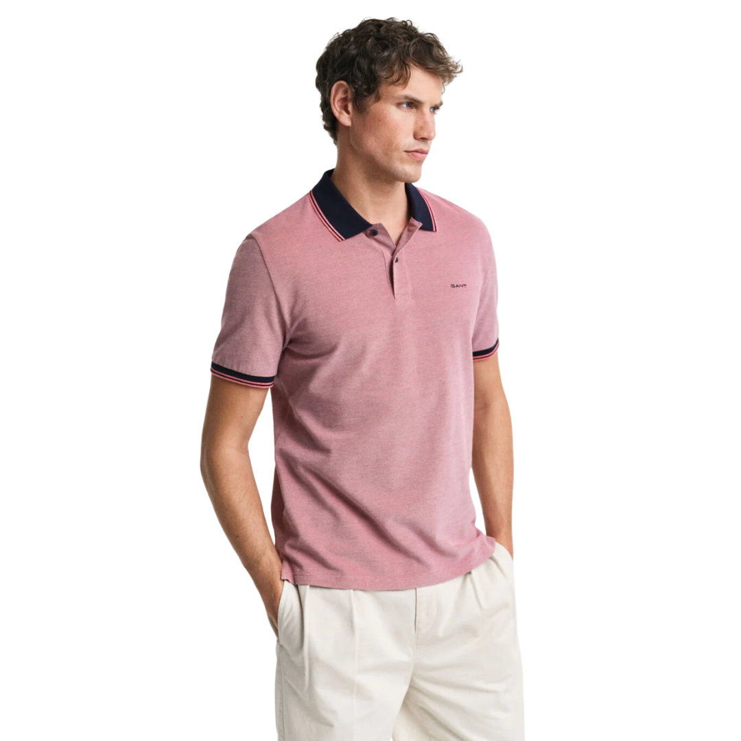 GANT 4 Colour Oxford SS Pique - Deep Orange