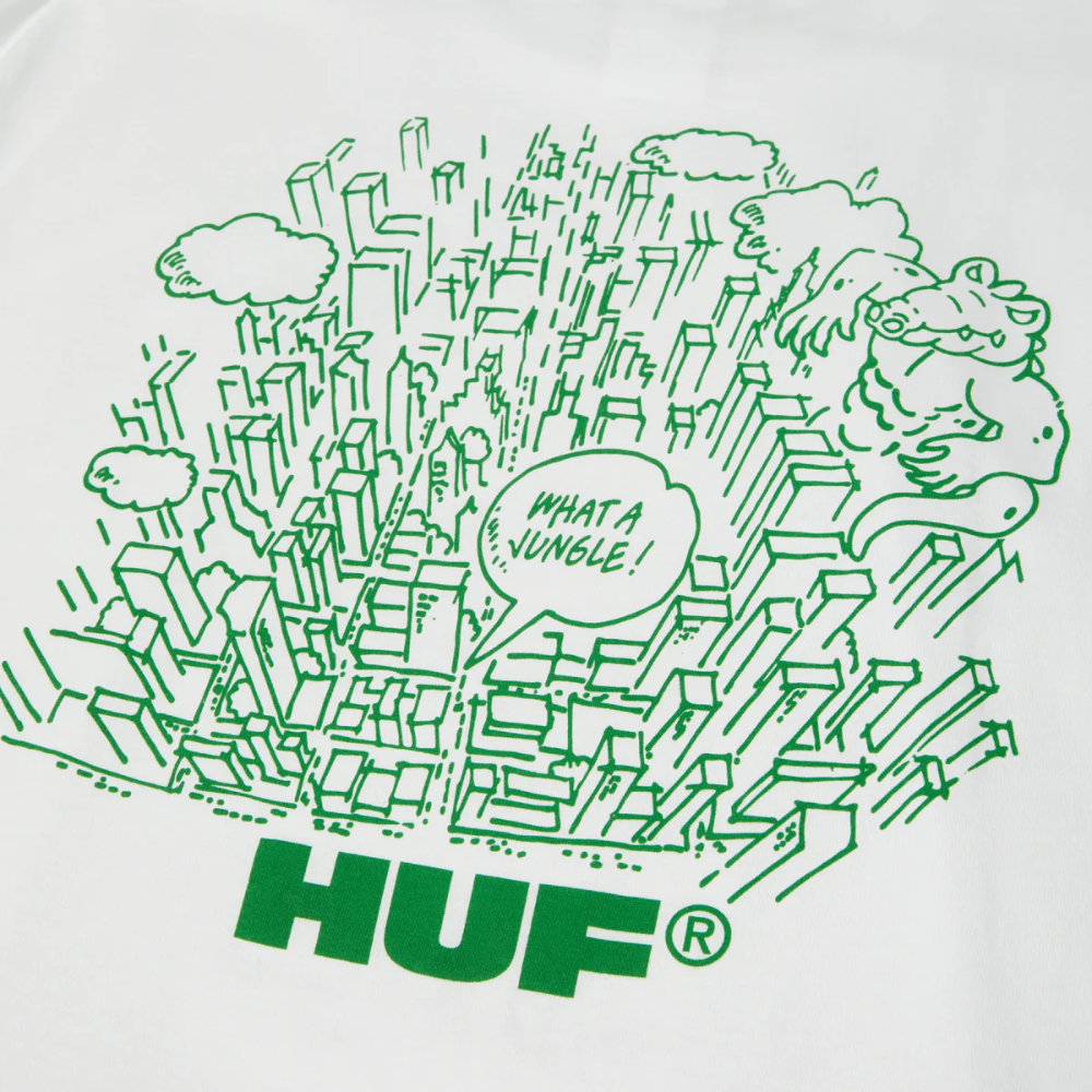 HUF What A Jungle S/S Tee - White