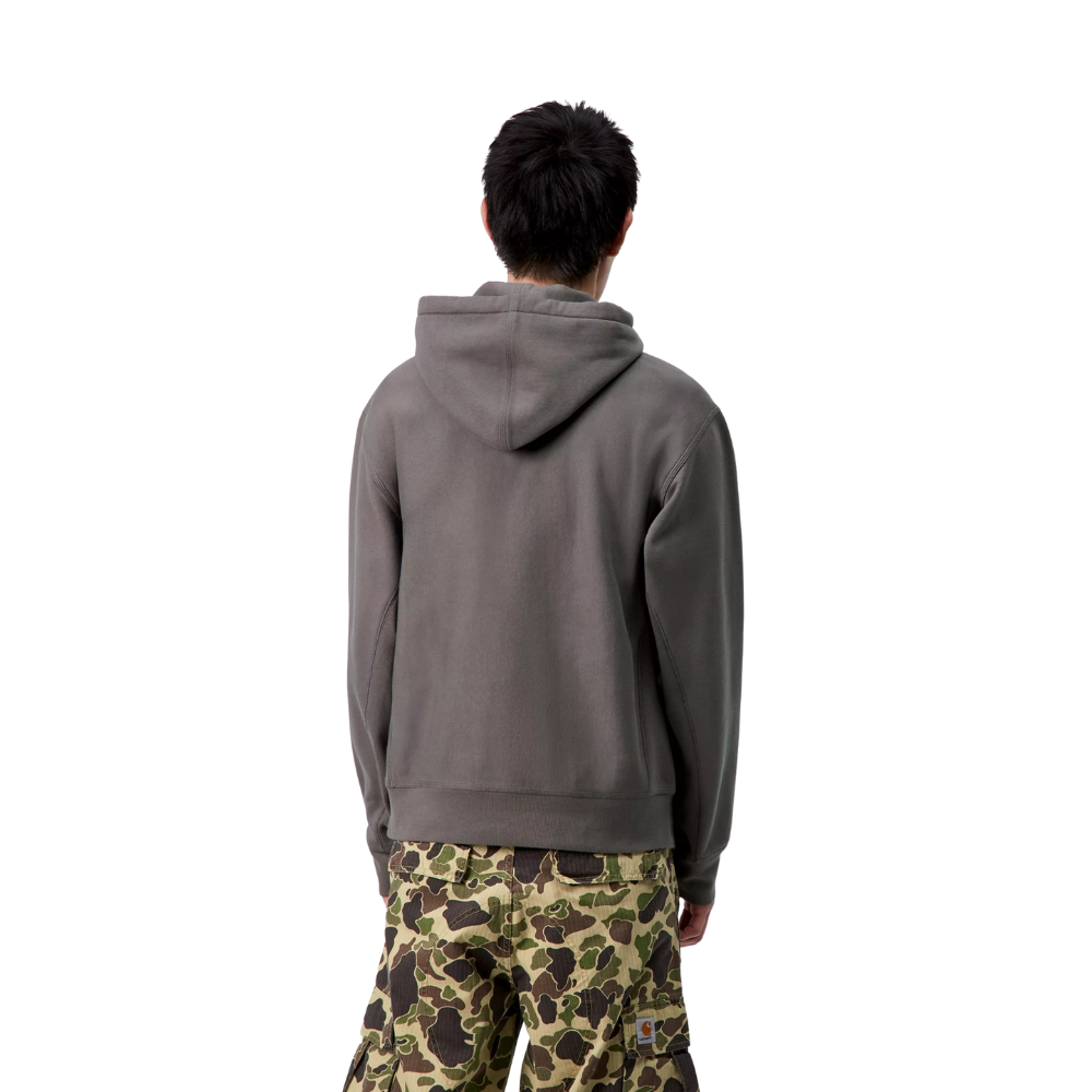 Carhartt WIP Hooded American Script Sweatshirt - Porphyry