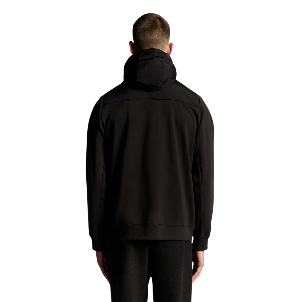 Lyle & Scott Panelled Hybrid Jacket - Black Ice