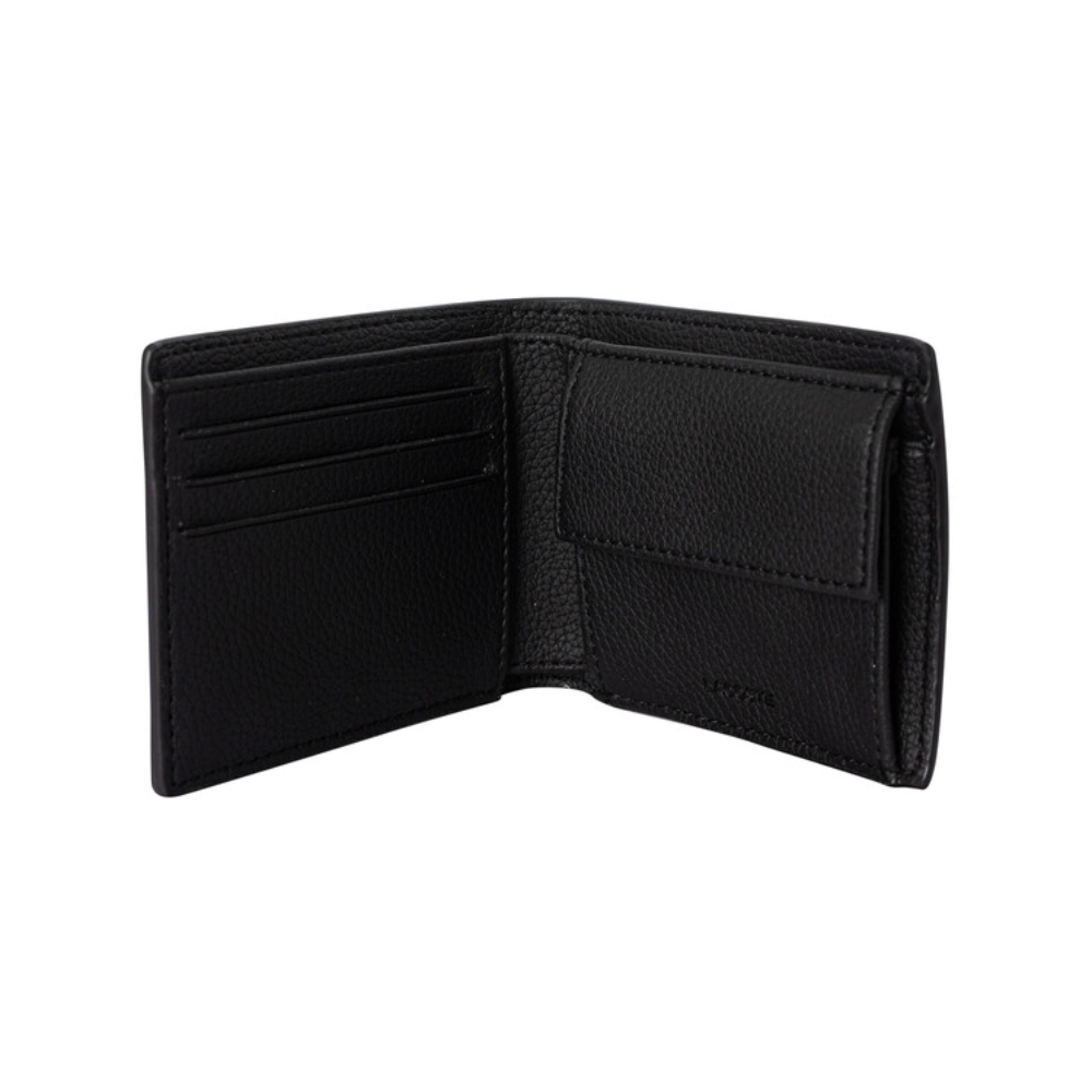 Lacoste Billfold Coin Wallet - Black
