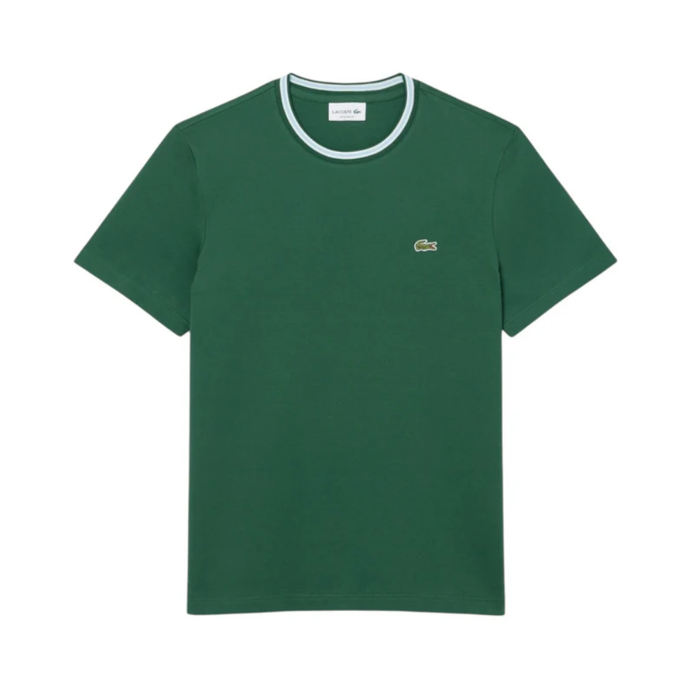 Lacoste Regular Fit Ribbed T-Shirt - Green