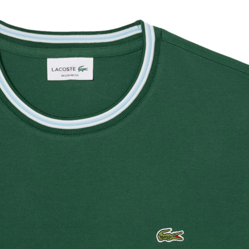 Lacoste Regular Fit Ribbed T-Shirt - Green