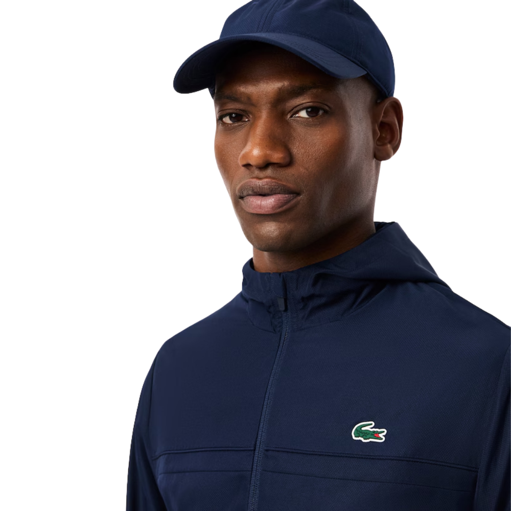 Lacoste Water-Repellent Sport Track Jacket - Navy
