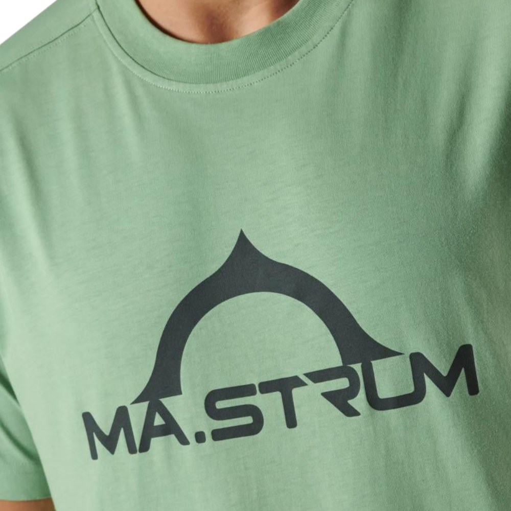MA.STRUM Bora Half Compass Print Tee - Sage