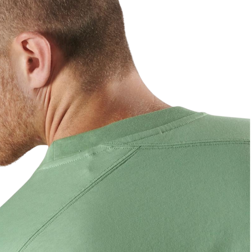 MA.STRUM Bora Half Compass Print Tee - Sage