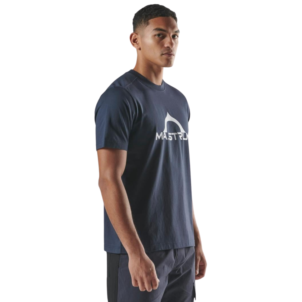 MA.STRUM Bora Half Compass Print Tee - Ink Navy