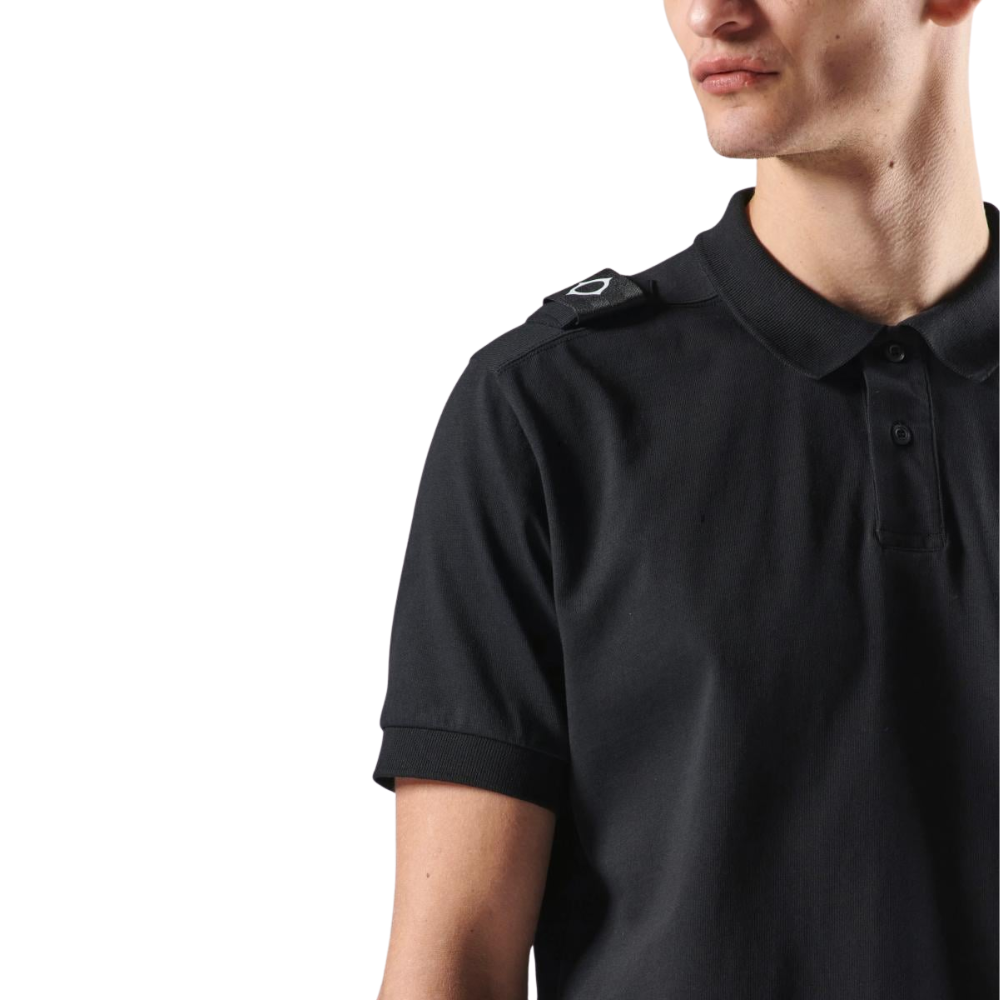 MA.STRUM SS Jersey Polo - Jet Black