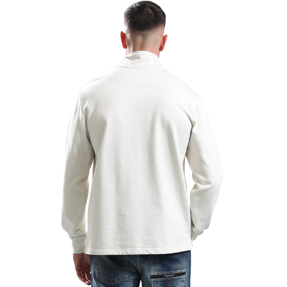 Marshall Artist Microsphere 1/4 Zip Sweat - Ecru