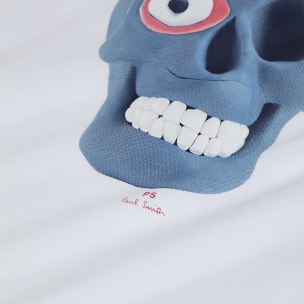 Paul Smith Reg Fit T-Shirt Skull - White