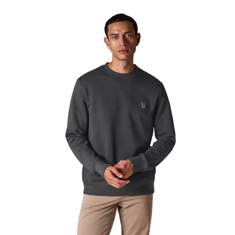 Paul Smith Regular Fit Sweatshirt Zebra Badge - Slate