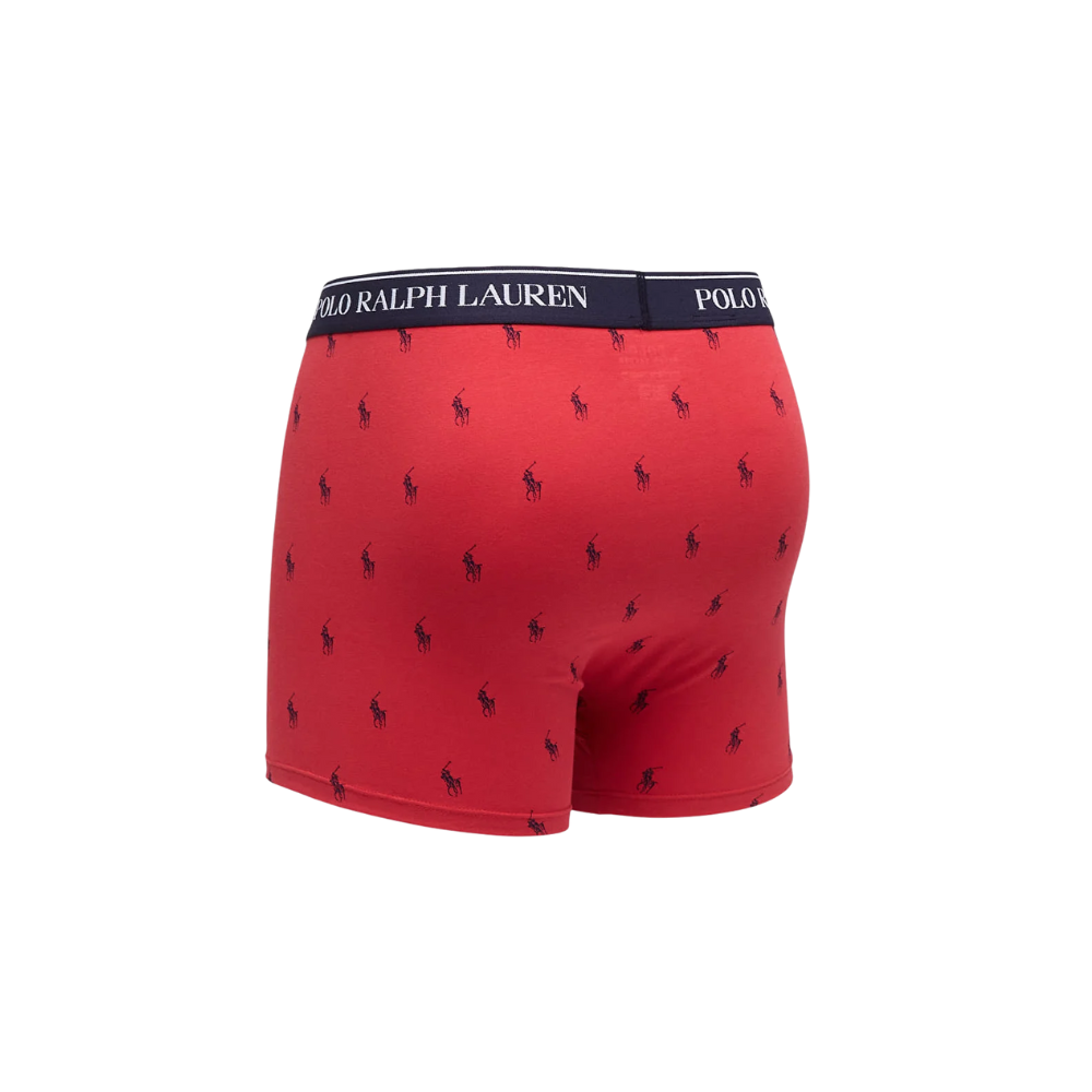 Ralph Lauren Boxer Brief 3 Pack - Navy/White/Red