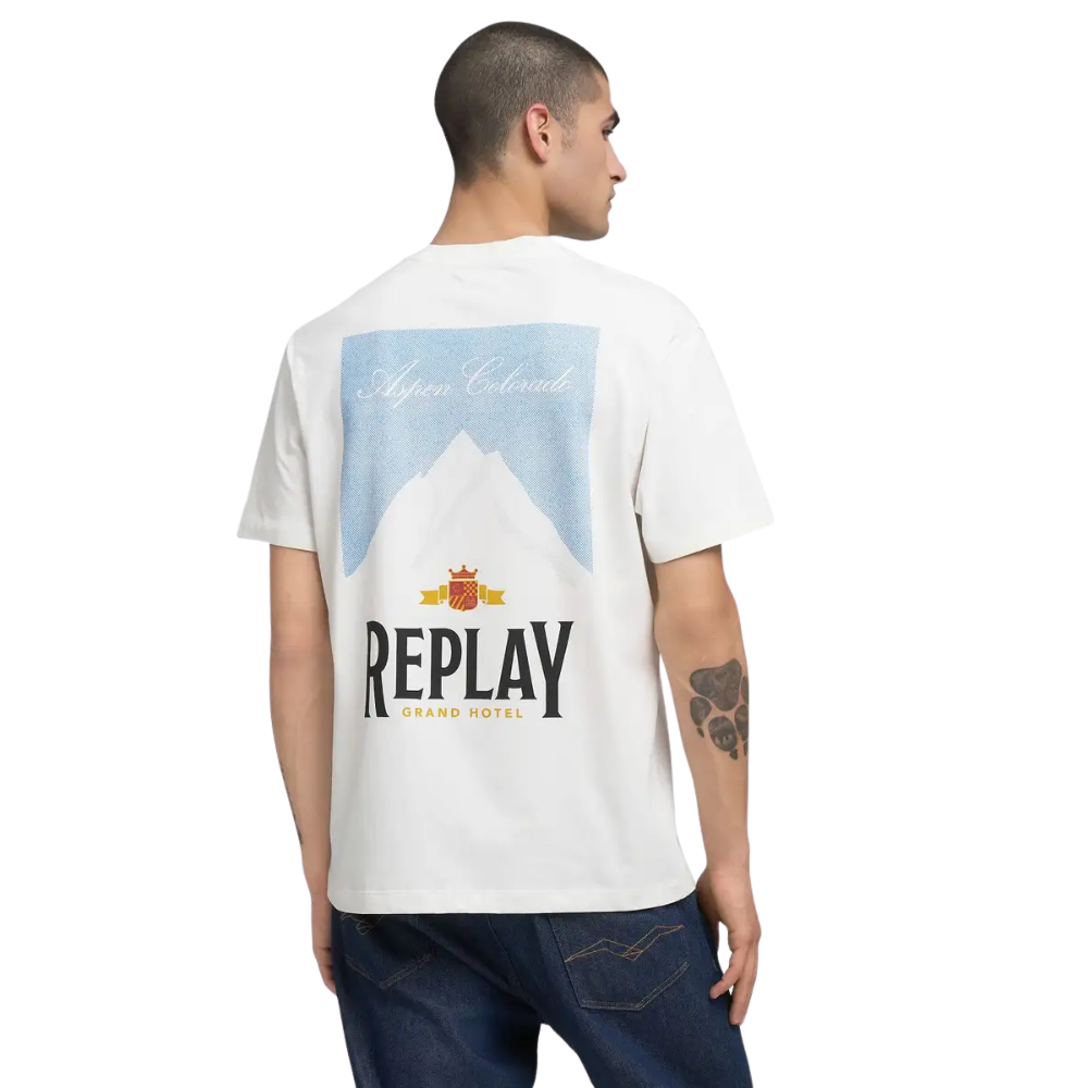 Replay Aspen Colorado Tee - Natural White