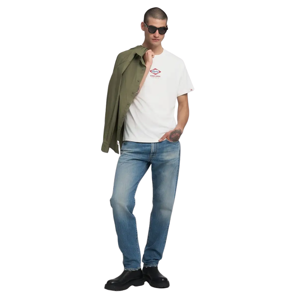 Replay Denim Goods Diamond Tee - Natural White