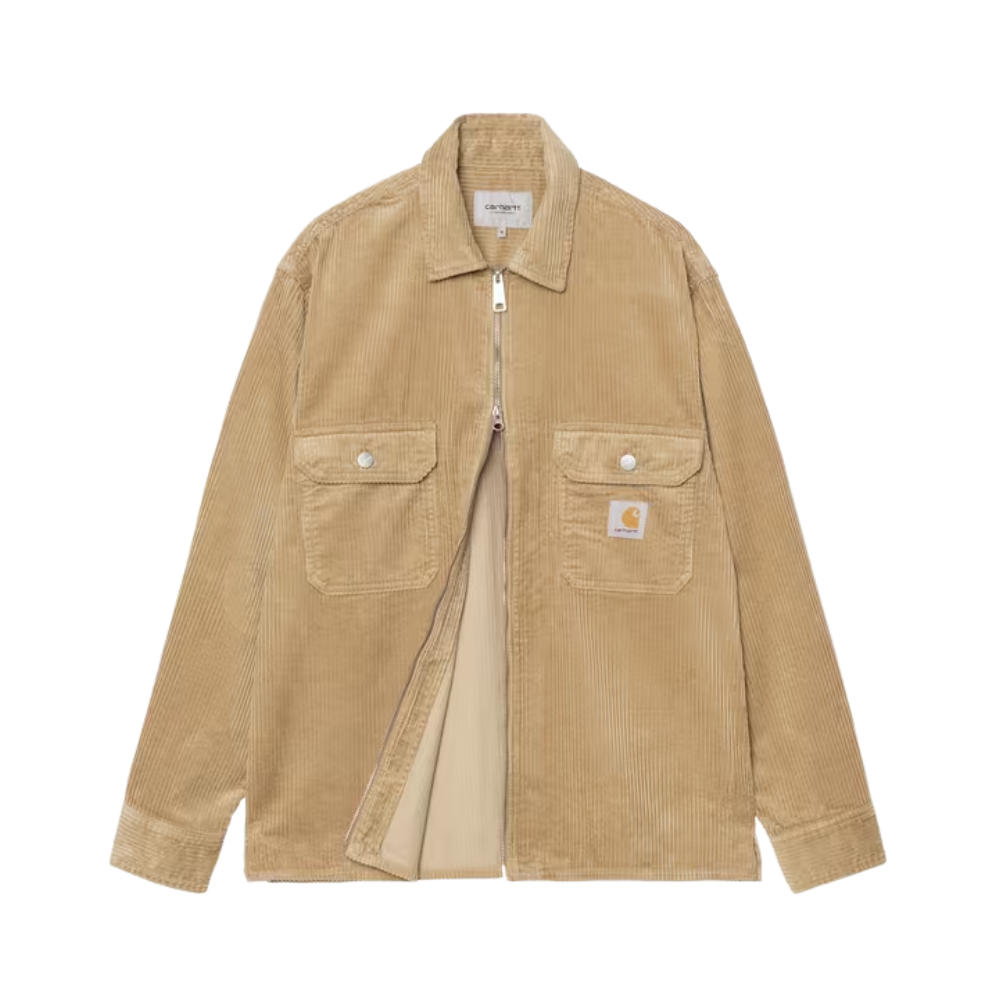 Carhartt WIP Reynold Shirt Jac Cotton Corduroy - Leather Rinsed