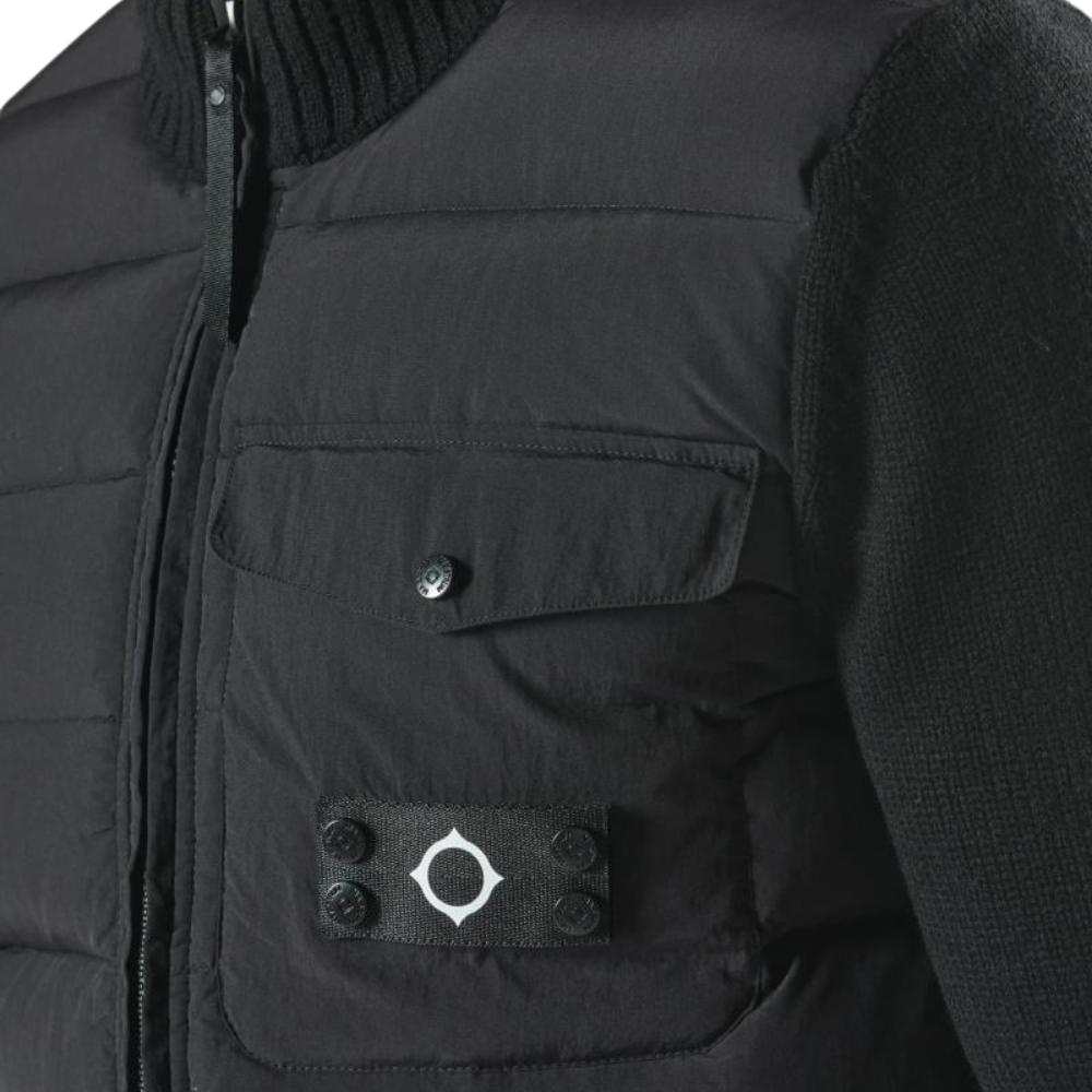 MA.STRUM Storm Knitted Jacket - Black