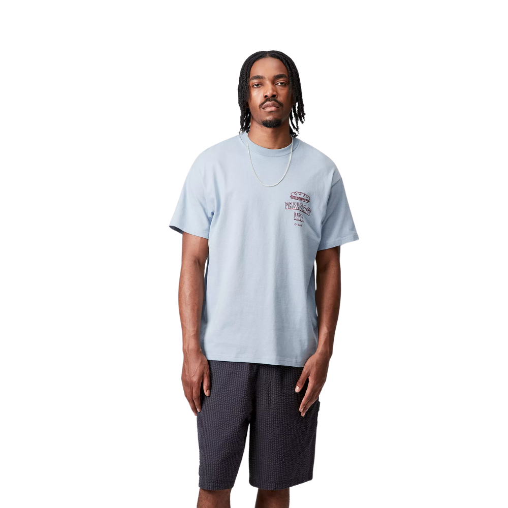Carhartt WIP S/S Sandwich T-Shirt - Blue Fog