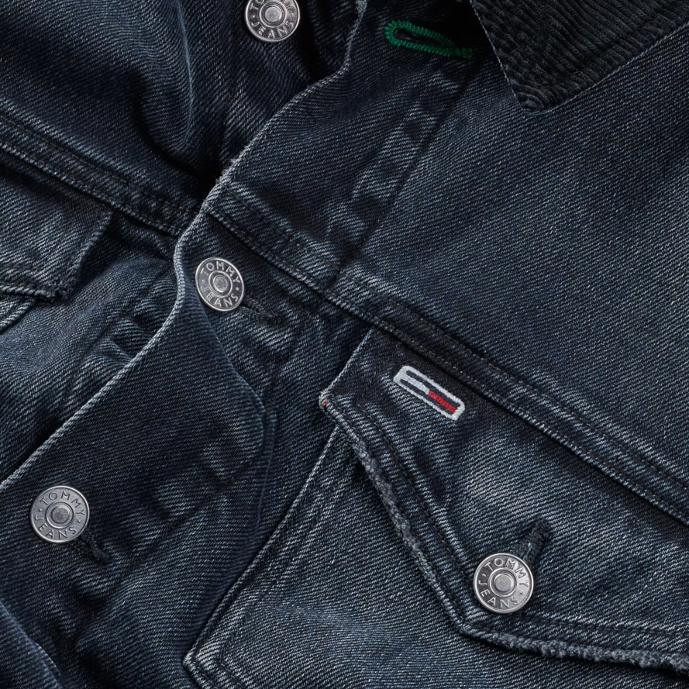 TMJ Isaac Quilted Denim Jacket - Dark Denim