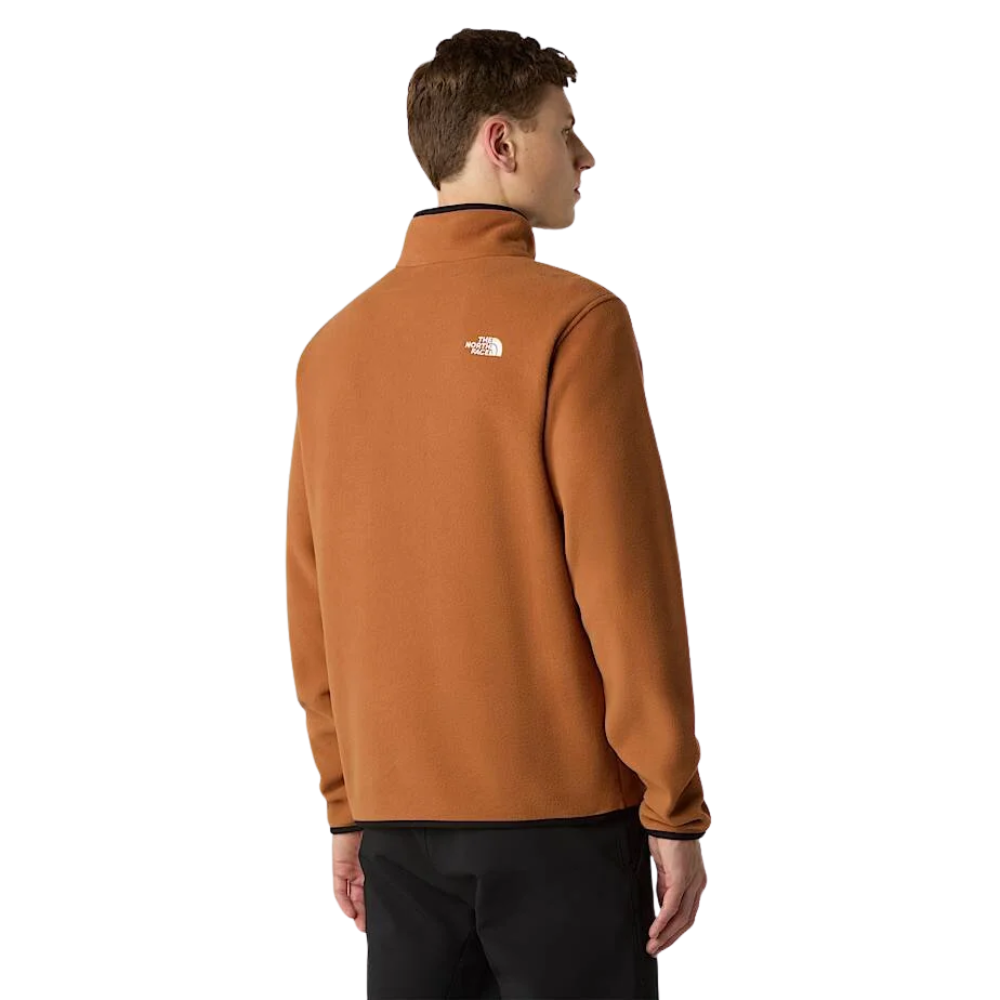 The North Face M Glacier Fleece 1/4 Zip - Burnt Umber